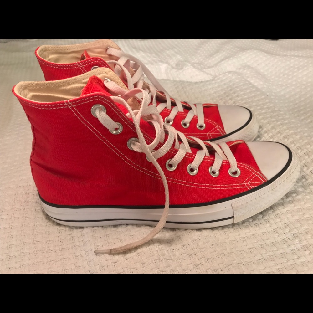 Red High Top Converse
